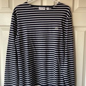 Lacoste Long Sleeve Tee (Striped)
